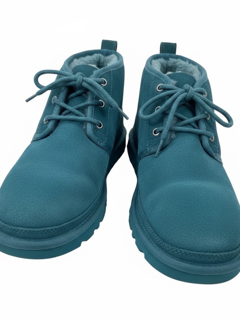 UGG Teal Lace-Up Shearling Boots